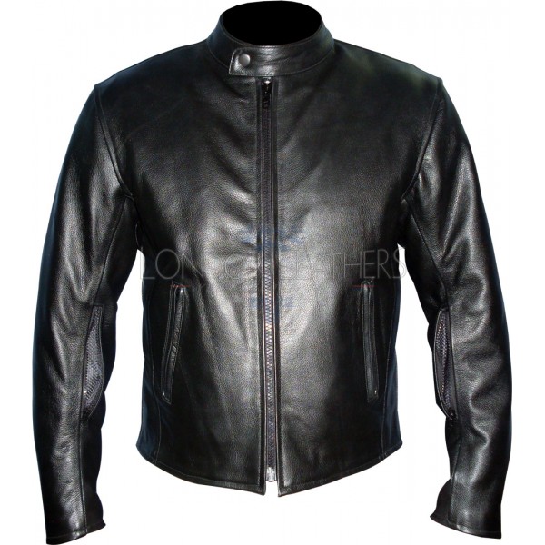 Pro Reltex Black Leather Motorcycle Jacket